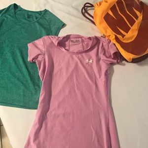 Nike drawstring bag, Under Armour Shirt, C9 Shirt